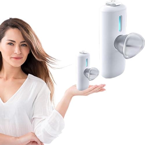 Nano Eye Mist Sprayer - Portable Cool Mist Humidifier for Dry Eye Relief, USB Eye Care Device for Moisturizing & Soothing, Mini Facial Steamer for Eye Fatigue, White - Image 1