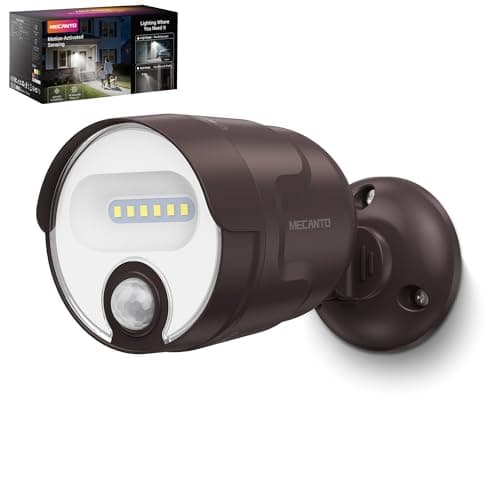 Motion Sensor Light Outdoor Battery Operated, 4000mAh Rechargeable 600 Lumen Battery Outside Lights Spotlight, IP65 Waterproof for Porch, Garage, House (Brown) - Image 1