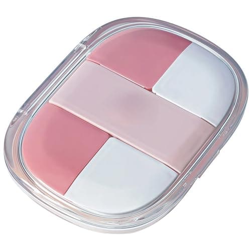 JHONE68 Portable Pill Organizer, Small Pill Case with Pocket 4 Compartments, Travel Pill Box, Pill Container to Hold Vitamin, Fish Oil, Supplement or Jewelry (Pink, 5 Case) - Image 1