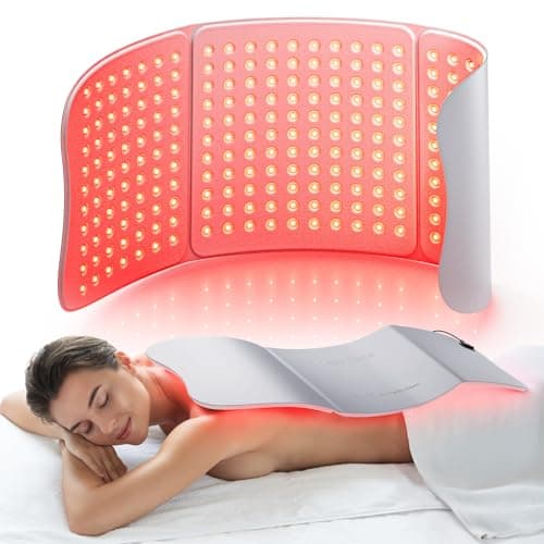 Hello Face Extra Long 30''x12'' Red Light Therapy for Body, 264 x Triple-Chip LEDs Large Red Light Therapy Mat Portable Near Infrared 660nm & 850nm for Full Body Back Hips Joint Pain Relief 36W Gray - Image 1