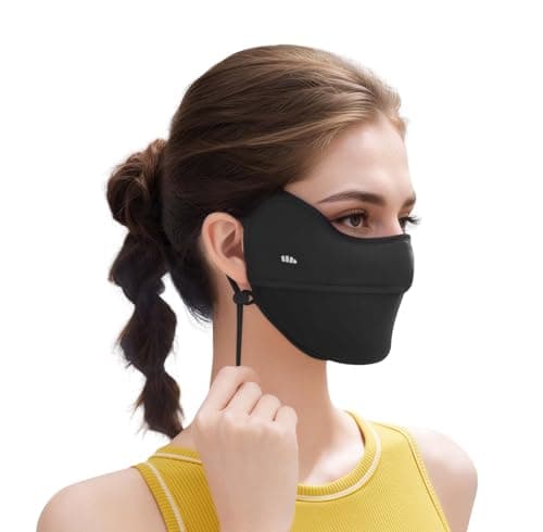 BENEUNDER UV Sun Protection Face Cover Eye Protection UPF50+ Breathable Cooling Face Covers Balaclava Summer Washable Reusable - Image 1