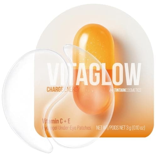 Charge Energy Under Eye Patches (28 Pairs), Vitamin C & Caffeine Eye Mask for Puffy Eyes, Dark Circles and Bags - Cooling Hydrogel Patches, 5-Minute Morning Wake-up Call for Tired Eyes, All Skin - Image 1