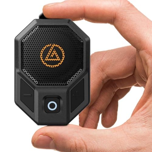 LOBKIN Wearable Bluetooth Speaker, Clip On Mini Portable Speakers,Wireless Bluetooth 6.0 Built-in Mic IP67 Waterproof Compact Hands-Free Calls for Jobsite Work,Outdoor Activities - Image 1