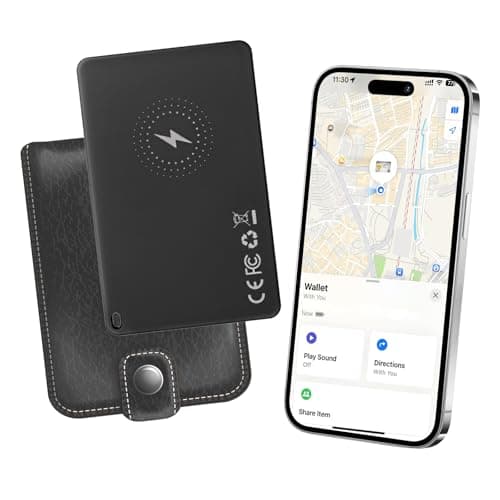 TEEYELLA Wallet Tracker Card Works with Apple Find My, Apple MFi Certified, Wireless Charging, Ultra Slim, Waterproof, Smart Tracking Card for Wallet Finder, Luggage, Bag, Passport (iOS Only) - Image 1