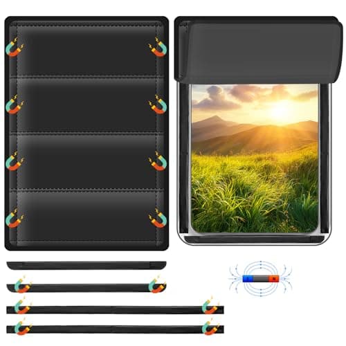 RV Door Window Shade Cover - Magnetic RV Blackout Window Cover with UV Protection and Privacy Features (25 * 16 in) Foldable Magnet Design, Waterproof Fabric