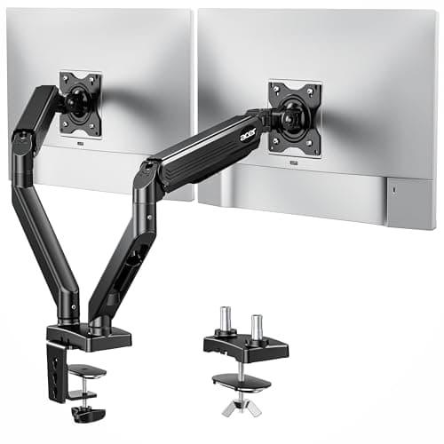 Acer Dual Monitor Arm, Computer Desk Arm with VESA Mounts for 17–32″ Screens, Fully Adjustable Gas Spring Monitor Stand, C-Clamp and Grommet Mounting Base, Fits 4.4 to 19.8lbs Computer Monitors - Image 1