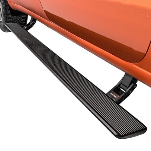 WOLFBOX Power Running Boards for 2022-2026 Silverado & GMC Sierra 1500/2500/3500 Crew CAB, Automatic Electric Retractable Side Steps with LED Lights, Plug-N-Play Waterproof Motor - Image 1