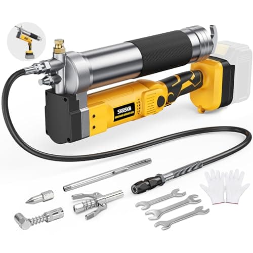 2-IN-1 Cordless Grease Gun for De-Walt 20V Battery, 12000PSI Electric Grease Gun Kit with Lock-On Trigger, 39.4" Hose Work with Bulk &Cartridge Grease for Truck, Farm, Equipment Maintenance(Tool Only) - Image 1