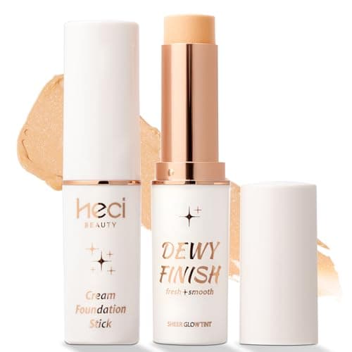 HECI BEAUTY Tinted Foundation Stick, Balm to Cream Foundation with Light to Medium Coverage, Infused with Hydrating Ingredients - Fair 01, 0.25 oz - Image 1