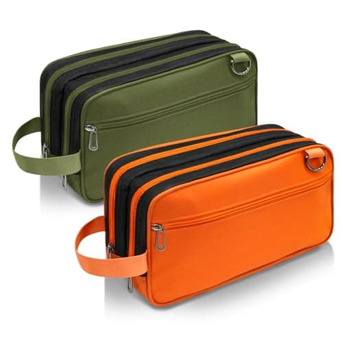 Organizer Tool Pouch - 2 Pack with Zipper Waterproof Utility Multi Compartments Small Tool Bag - Image 1