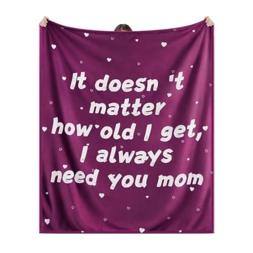 Gifts for Mom - Mom Gifts for Mother's Day Birthday Christmas Love Mom's Blanket Soft Flannel Throw Blanket 60x50'' - Image 1