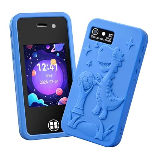 Kids Smart Phone Toy with 16GB SD Card & Drop-proof Silicon Case – 3.0” Touchscreen, Dual Camera, MP3 & 14 Educational Games – Parental Control & Habit Tracker – Christmas Birthday Gift for Boys Girls - Image 1