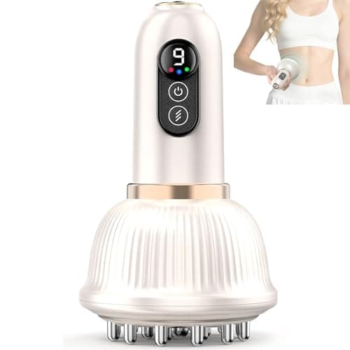 TEVIKE Lymphatic Drainage Massager & Anti Cellulite Massage Tool, Helps Reduce Stretch Marks, Body Sculpting Machine with Microcurrent, Light, Heat & Vibration - Image 1