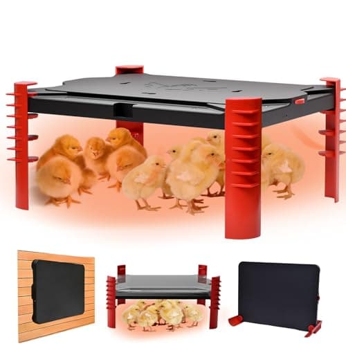 Shaledig 200W Chick Brooder Heater Plate, 2-in-1 Adjustable Radiant Brooder Heater for Chicks & Poultry, Smart Thermostat, 16"x12", Safe & Energy Saving, Ideal for Brooders & Small Chicken Coops - Image 1