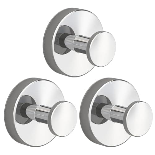 Genfest 2026 Suction Cup Hooks for Hanging, Shower, No-Drill Removable Heavy Duty Suction Cup Hooks for Towel, Shower, Home Storage, Window, Hanging, Bathroom, Kitchen, Glass Door - 3, Bright Silver - Image 1