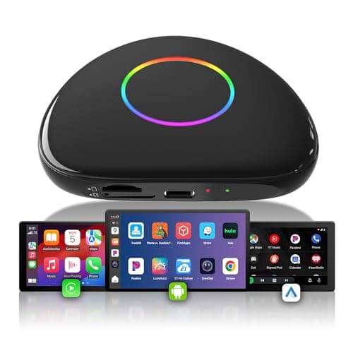 ATOTOOUT Magic Box - AI Box CarPlay & Android Auto Wireless, 8GB+128GB Android Car Video Box with Built-in 4G/ Wi-Fi/Dual Bluetooth/USB, Built-in GPS & AI, microSD Playback, OTA, Black, CB6D - Image 1