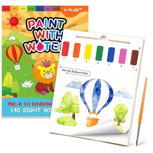 YPLUS Paint with Water Books for Toddlers, Art Craft Toys Watercolor Painting Paper for Kids, Gift for Kids Ages 1-3, 2-4, 4-6, Drawing with Brush - Travel - Image 1