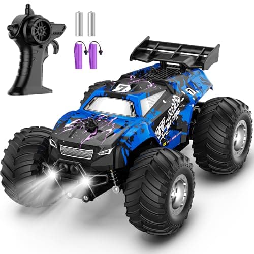 Barlisam Remote Control Car, All-terrain Remote Control Truck for Boys 8-12, Headlight, Dual Motors, 1:20, 10KM/H, 2.4GHZ, Speed-friendly, Sturdy, Rechargeable RC Cars for Christmas, Beginner, Kids 6+ - Image 1