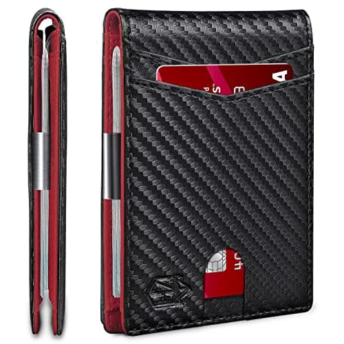 Zitahli Money Clip Wallets for Men,Slim Bifold Wallet 10-12 Cards, Mens Leather Wallet with ID Window,RFID Blocking Thin Minimalist Credit Card Holder,Gifts for Him - Image 1