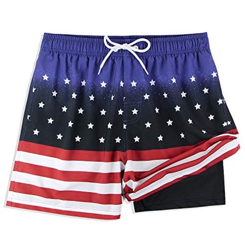 MILANKERR Men's Active Athletic Performance Shorts with Compression Lining 5.5" Inch Workout Running Compression Short - Image 1