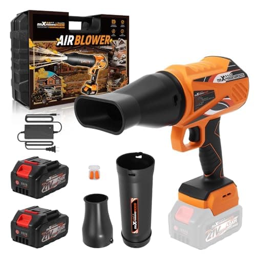 maXpeedingrods Cordless Leaf Blower, 550CFM Battery Leaf Blower with Charger, Infinitely Variable Speeds Lightweight Handheld, Leaf Blowers for Patio Cleaning, Car Water Blowing Leaves and Dust - Image 1