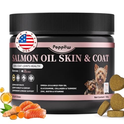 Salmon Oil for Dogs Skin & Coat, 13 in 1 Wild Alaskan Fish Oil for Dogs - Omega 3 EPA & DHA & ALA Fatty Acids, Dog Allergy Relief Chews, Joint & Immune Support, 90 Count, Chicken Flavor, Soft Chews - Image 1