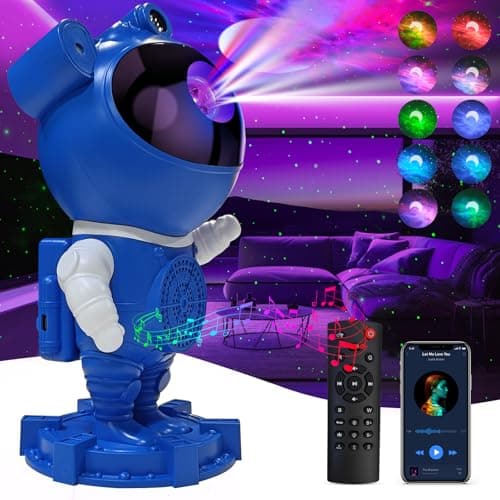 Galaxy Projector Night Light,Bedroom Decoration, LED Lights,Star Projector with Nebula Moon, Bluetooth, White Noise, Remote Control,Gift idea for Boys - Image 1