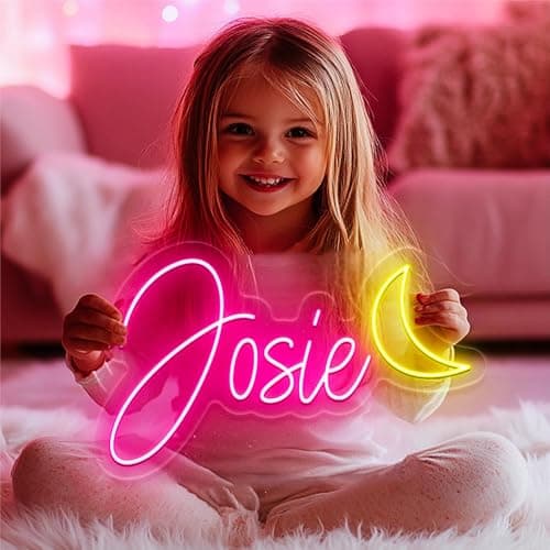 OPBYWE Custom Neon Signs, Neon Sign Customizable for Wall Decor, Custom Kids Name Sign,Personalized Neon Sign for Wedding Birthday Party Christmas Gifts