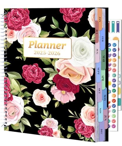 CAGIE Planner 2025-2026 July 2025-Jun 2026 for Women Daily Weekly and Monthly Planners Calendar Large Hourly 25-26 Yearly Academic Agenda with Stickers Hardcover, 8.5 x 11 - Image 1