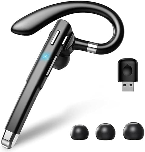Hsility Bluetooth Headset with USB Type C 270 Degrees Rotatable Microphone for Truck Driver Bussiness and Travel - Image 1