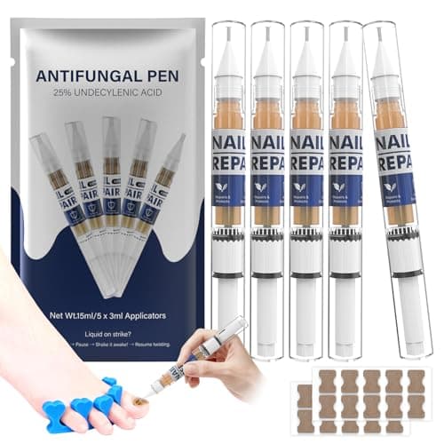 Toenail Fungus Treatment Extra Strength Pen for Damaged Toenail & Finger, More Pure Natural Plant Extracts, Toe Nail Fungus Renewal Patches & Toe Spacers for Damaged Nail for Women and Men - Image 1