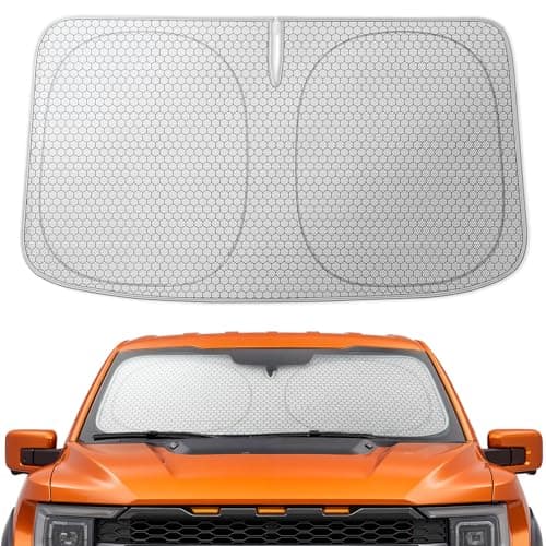 WOLFBOX Car Windshield Sun Shade for SUVs Trucks Sedans 69''x35''