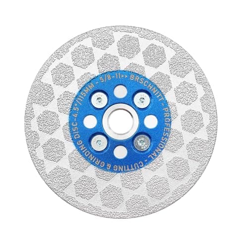 BRSCHNITT Diamond Granite Cutting Wheel - 4 1/2 Inch 115mm Tile Grinding Disc for Shaping Grinding Beveling Rounding Granite,Porcelain,Tile,Stone,Marble,Quartz with 5/8-11 Thread