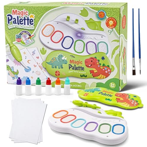 KnwkUY Kids Magic Set,Magic Light Brush,Essential Easter Basket Stuffers & Gifts, Girls Boys Toys Age 4,Gift Pattern Hollow Mold