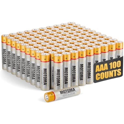 MOTOMA AAA Batteries 100 Pack 1.5V 720mAh Alkaline AAA Battery Long Lasting Power Triple AAA Batteries AAA Size for Household Electronic Devices (Non-Rechargeable) - Image 1