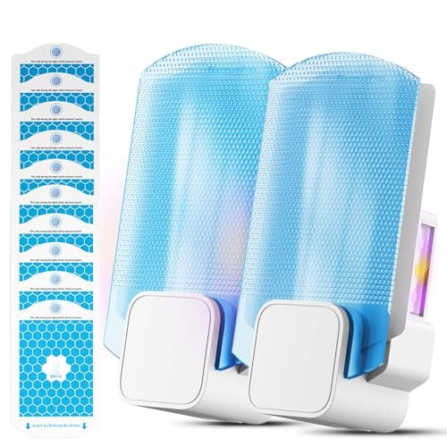 2 Flying Insect Traps+10 Refill Cartridges, 2026 2nd Gen, Fruit Fly Trap Indoor, Gnat Killer Plug-in, Multi-Spectrum LED Flying Insect Trap, No-Mess Bug Zapper, 7*24hrs Pest Control, Plant & Pet Safe - Image 1