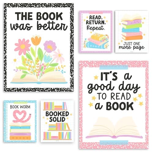 Reading Posters for Classroom Decor - Read Sign School or Home Library Wall, Reading Strategies Bulletin Board Decorations, Elementary & High School ELA Classroom Must Haves, English Teacher Supplies - Image 1