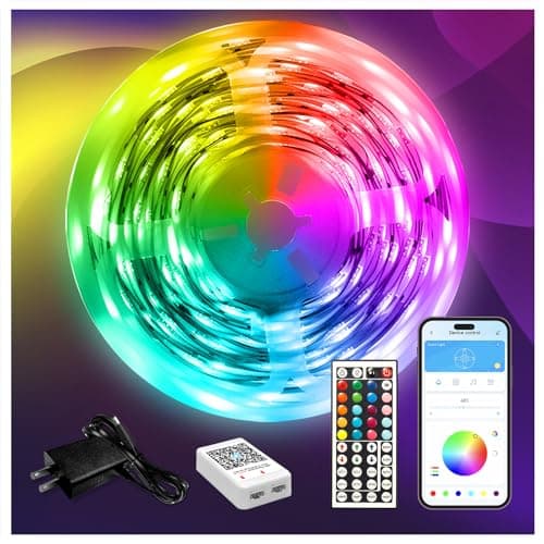 DAYBETTER LED Strip Lights 110ft, Smart Lighting Strips with App Remote Control, RGB Music Sync Color Changing Lights for Bedroom Kitchen Party Home Decor Luces led para cuarto (1 Roll) - Image 1