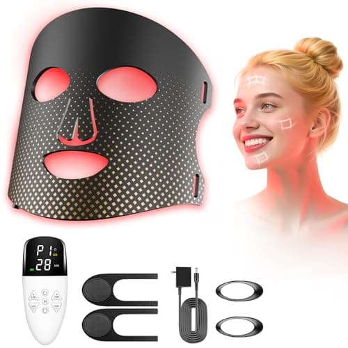 Red Light Therapy for Face Red Light Mask Infrared LED Mask Light 660nm & 850nm Near Infrared Light Therapy Valentines Day Gifts for Her - Image 1