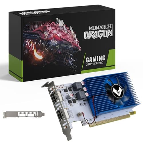 MOUGOL AMD Radeon R5 230 Low Profile Graphics Card with 2G 64Bit GDDR3 Memory Equip with PCI Express*16 2*HDMI Video Card for Office Working Compatible with Windows 10/8/7/RHEL/Ubuntu/Linux - Image 1
