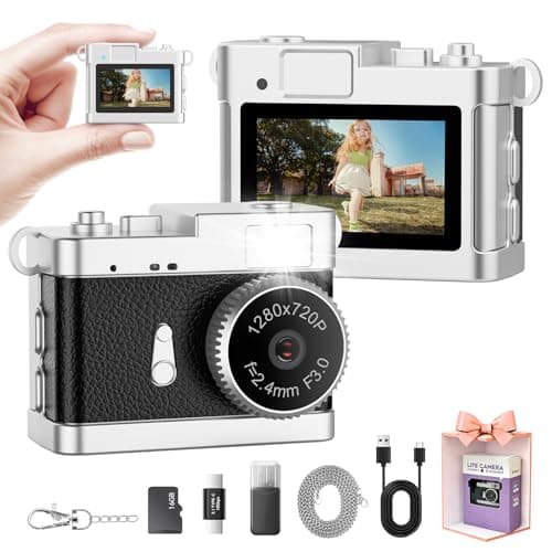 Trunsif Mini Keychain Camera–2MP HD Mini Digital Camera with 16GB Card&Cool Keychains,Take Photos&Video Anywhere,Suitable for Children/Adults,Collectible Gift for Travel,Gathering&Holiday Gift - Image 1