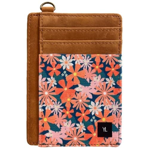 YLUEAWP Slim RFID Blocking Wallet for Women - Minimalist Leather Credit Card Holder, Small Front Pocket Purse, 7-12 Cards Capacity - Image 1