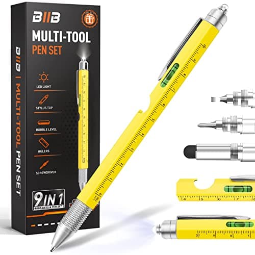 BIIB Easter Gifts for Men 9 in 1 Multitool Pen, Easter Basket Stuffers, Mens Gifts for Boyfriend Dad Him Husband, Dad Gifts from Daughter Son, Personalized Gifts Ideas, Tools Cool Gadgets - Image 1