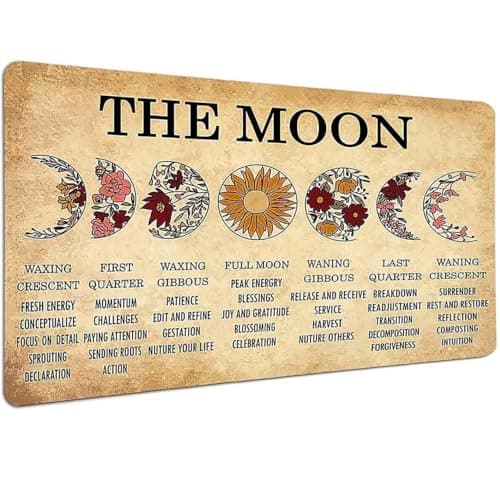 Carastora Vintage Metal Tin Sign Funny Sarcastic Party Wall Art Decor Signs Moon Phases Meanings Witchery, Home Decoration New Year Sign Gift for Parents, Office Restaurant Garage Bar 8x12 Inches - Image 1
