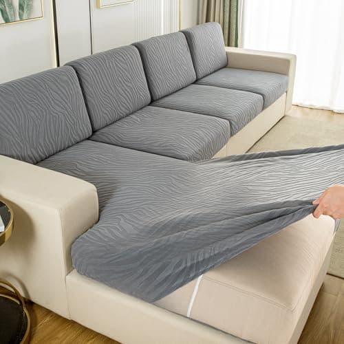UWWGKK Stretch Couch Cover for Sectional Sofa - Multiple Patterns & Colors,Sofa Cover Design for L-Shaped Couches (1 Pcs) - Image 1