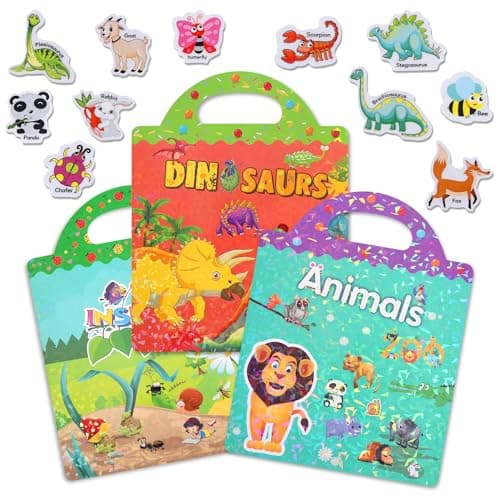 AIPULIDUO Reusable Sticker Book for Toddlers 2–7, Ideal Children's Creative Play and Fine Motor Development –Suitable, Perfect Travel Early Learning Environments - Image 1
