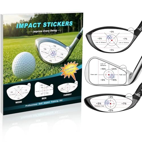 Golf Impact Stickers, High-Resolution Impact Tape for Irons, Woods & Fairway Clubs, Swing Training Aid for Home Practice, Nets & Golf Simulators, Perfect for Beginners & Experienced Golfers, 180Pcs - Image 1