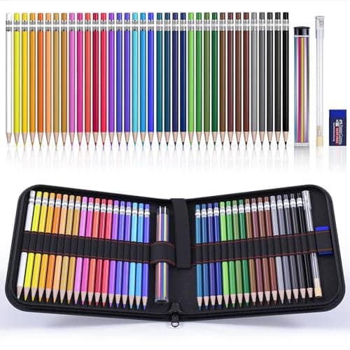 Four Candies Mechanical Colored Pencils, Erasable Mechanical Pencils with Sharpener and Bag, Aesthetic Drafting Tools Ideal for Both Beginners 2.6mm, 36PCS - Image 1