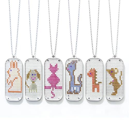 RUOZTEOO Kit DIY Necklace 6 Color 50 Rhinestone and Tools for Women Beginner Arts and Craft Gift Fun Activity - Image 1