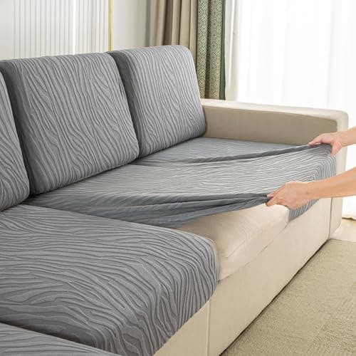 UWWGKK Stretch Couch Cover for Sectional Sofa - Multiple Patterns & Colors,Sofa Cover Design for L-Shaped Couches (1 Pcs) - Image 1